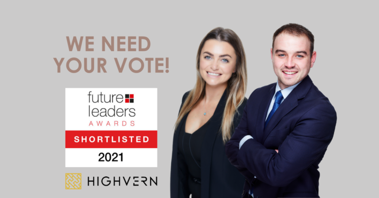 HIGHVERN duo shortlisted for Citywealth Future Leaders Awards 2021