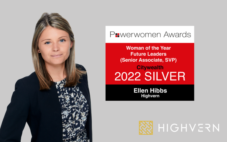 HIGHVERN’s Ellen Hibbs recognised as ‘power-woman’ in wealth industry