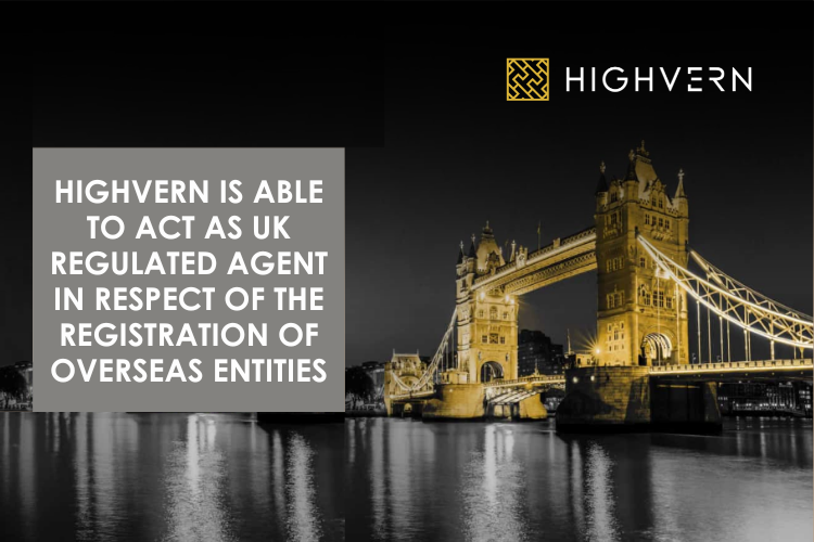 HIGHVERN as Regulated Agent for the Registration of Overseas Entities