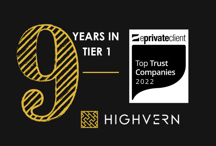 HIGHVERN named in Tier 1 of Top Trust Companies listing