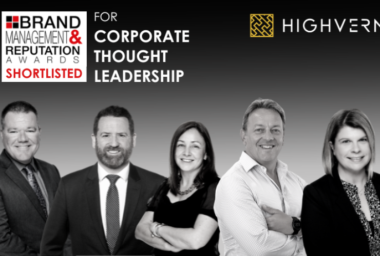 HIGHVERN shortlisted for a 2023 Brand Management and Reputation Award