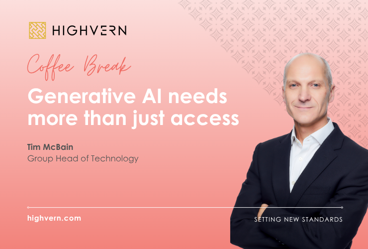 Coffee Break: Generative AI needs more than just access