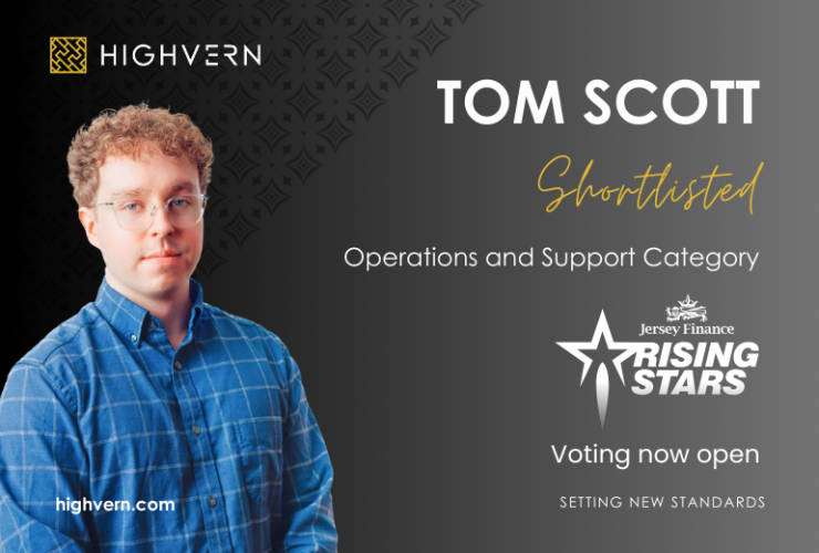 Tom Scott shortlisted for Jersey Finance Rising Star Award