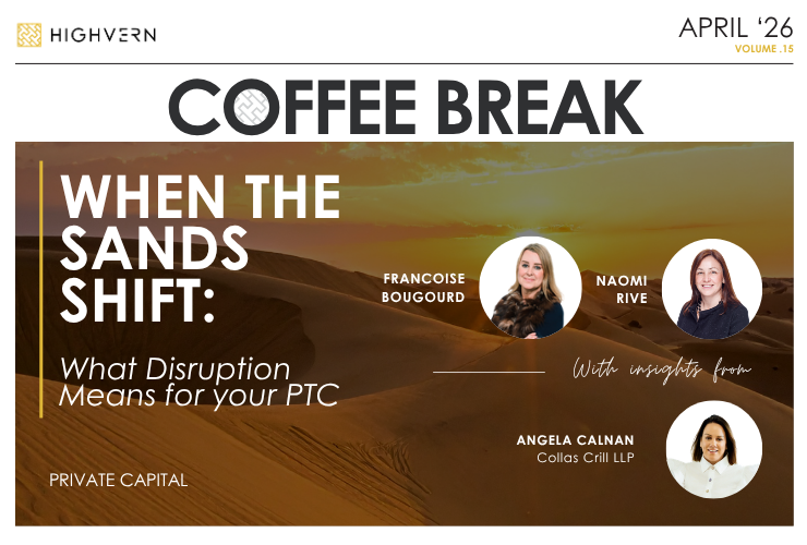 Coffee Break – When the Sands Shift: What Disruption Means for Your PTC